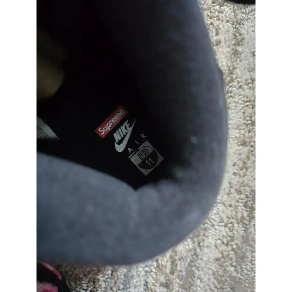 Supreme Air Force 1 Mid Black Mini Box Logo Sneakers Mens 11 NWT DS OG